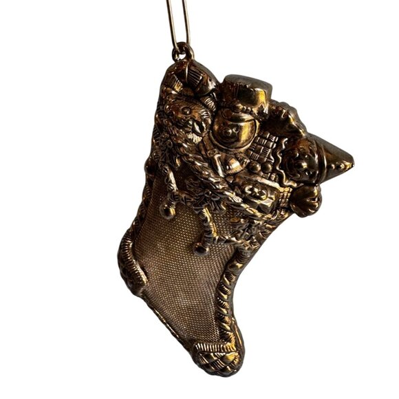 Lenox Holiday Stocking Silverplated Ornament 4 Inch With Box - Picture 5 of 7